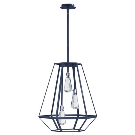 Maxim Lighting Silhouette LED 3-Light 18.5" Wide Textured Black Pendant Light 21043BCTXB
